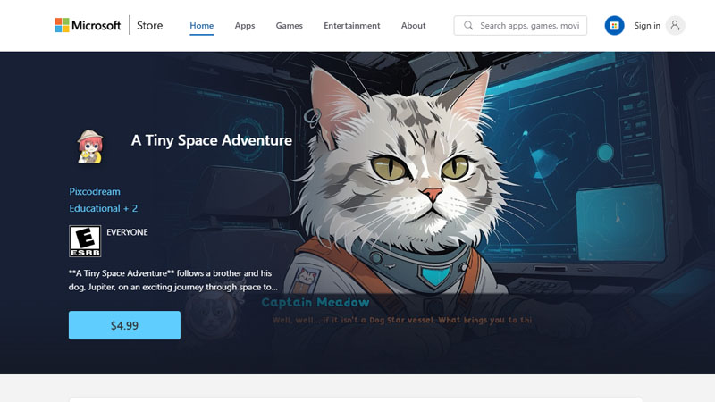A Tiny Space Adventure Microsoft Store
