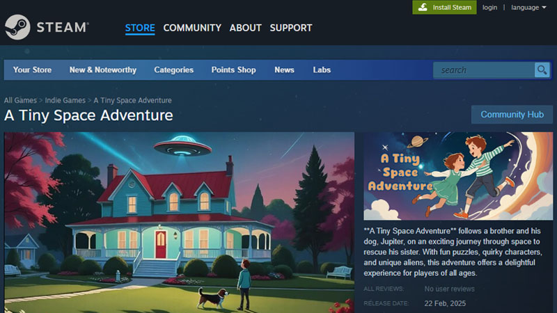 A Tiny Space Adventure on Steam